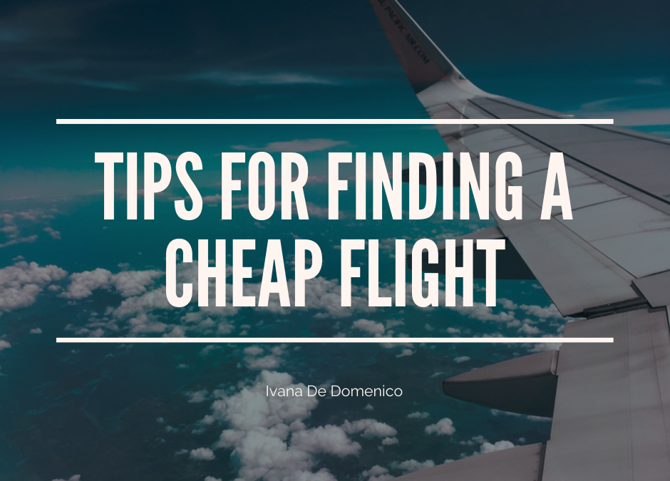 Ivana De Domenico Tips For Finding A Cheap Flight